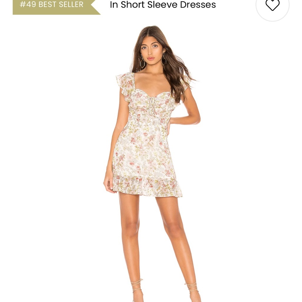 Floral Ruffle Sleeve Dress